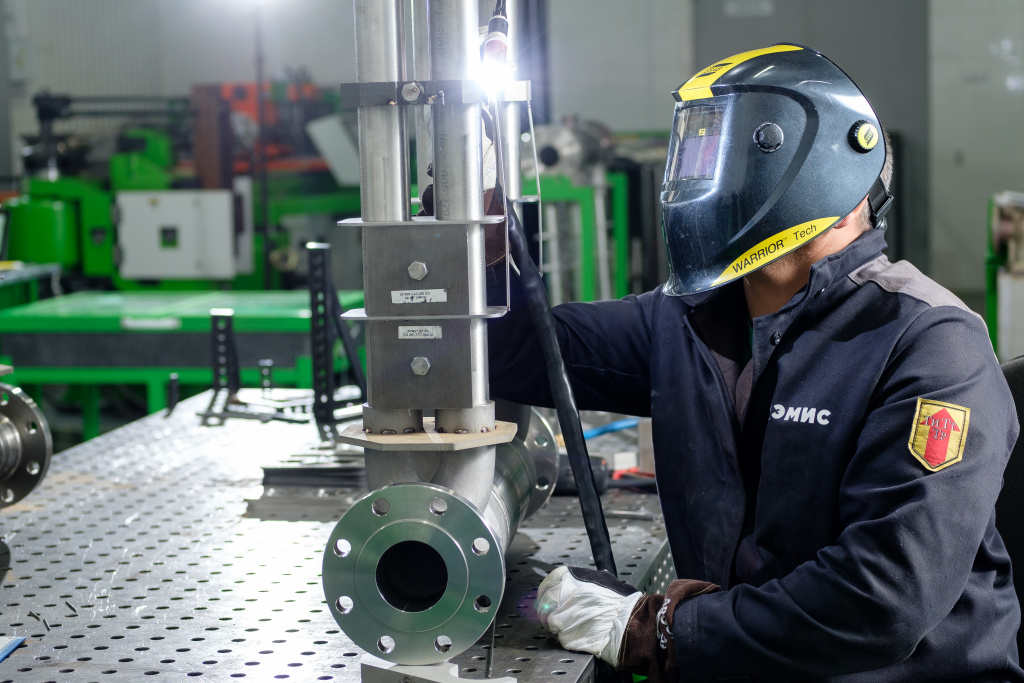 Участок кориолисовых расходомеров