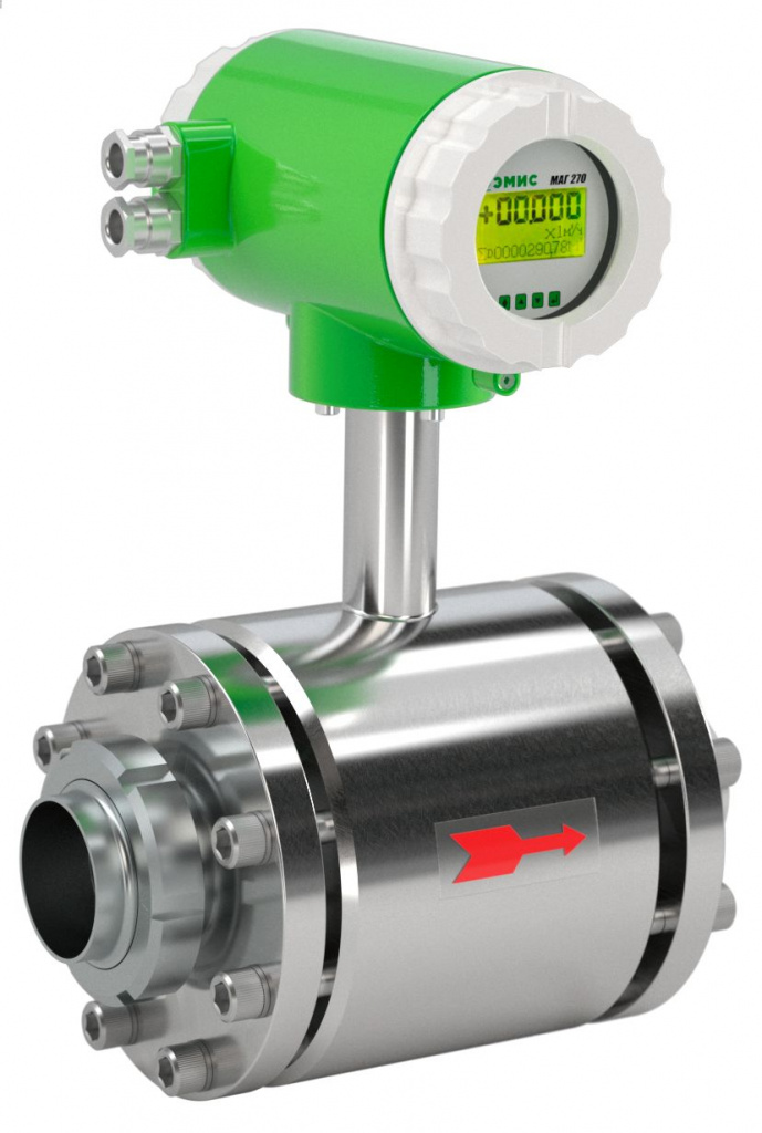 Электромагнитный расходомер «ЭМИС-МАГ 270» с типом присоединения «молочная гайка» Электромагнитный расходомер «ЭМИС-МАГ 270» с типом присоединения «молочная гайка»
