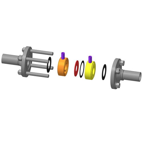 диафрагма расходомер на трубопроводе
